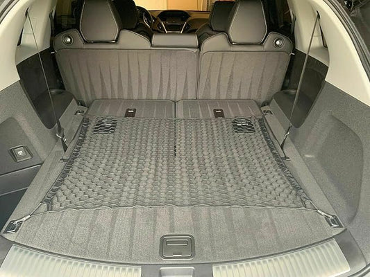 Rear Trunk Organizer Cargo Net for Acura MDX 2014–2025 – Floor Style Cargo Net for SUV – Premium Mesh Elastic Car Trunk Organizer Vehicle Carrier Storage – Compatible with Acura MDX
