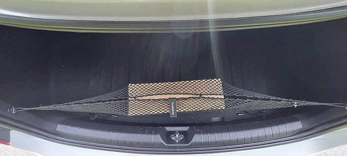 Envelope Elastic Trunk Mesh Cargo Net for Hyundai Sonata 2020-2024 - Car Accessories - Trunk Organizer and Storage - Cargo Net for Sedan - Vehicle Carrier Organizer for Hyundai Sonata