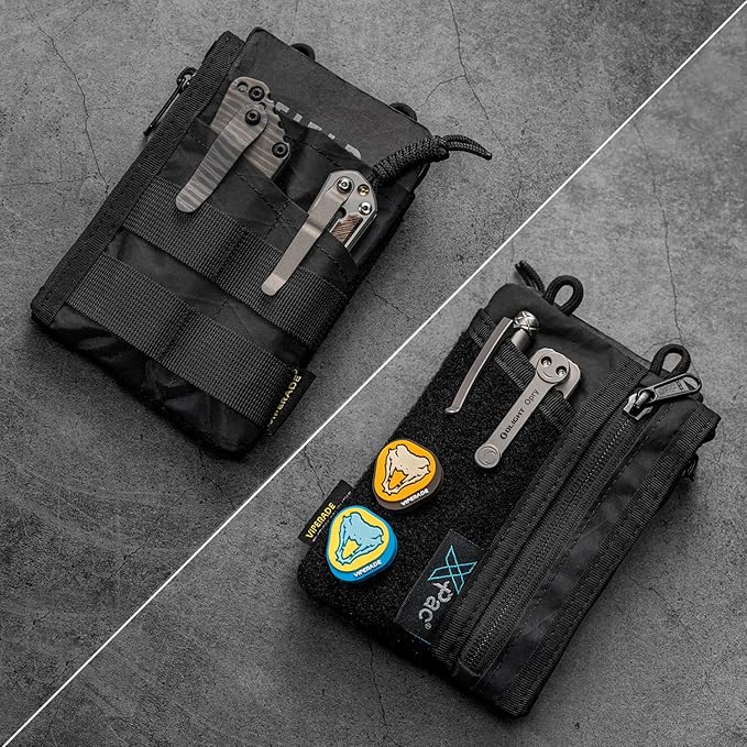 VIPERADE VE18 EDC Pouch, Pocket Organizer for Men, EDC Pocket Organizer, 3 Slots with 2 Zipper Pockets, Multitool Pouch