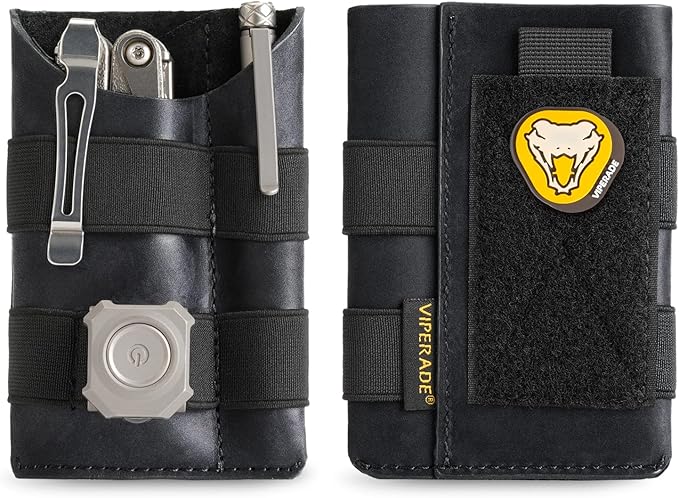 VIPERADE PL5 EDC Organizer Pouch, Slim EDC Pouch with DIY Patch Area for Daily Carry