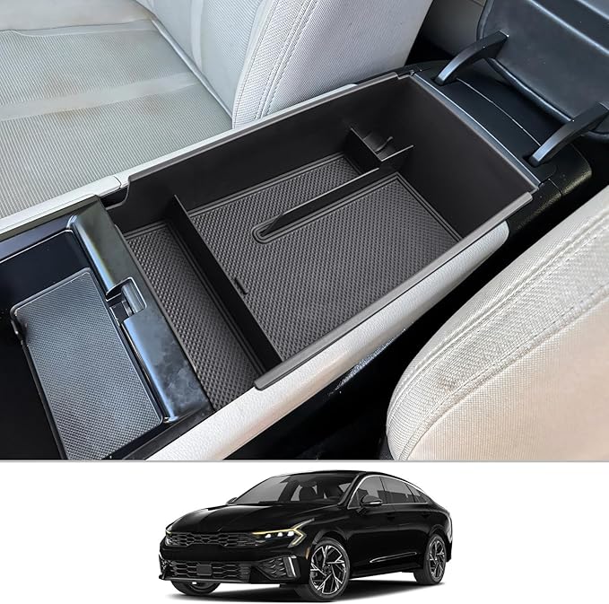 CDEFG for 2025 2026 Kia K5 Center Console Organizer Tray Compatible with 2025 2026 Kia K5 Middle Console Organizer 2025 2026 K5 GT-Line GT EX LXS Accessories Armrest Storage Box