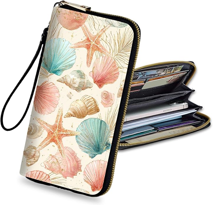 Wristlet Wallet for Women, RFID Blocking Phone Wallet, Large Capacity Zip Around Clutch, Fits iPhone 15 Pro Max, Travel Organizer Purse
