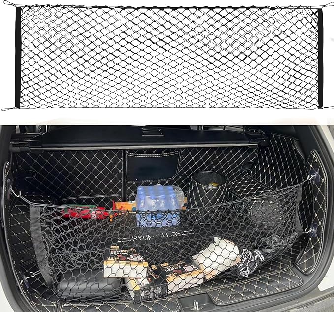 Envelope Style Automotive Elastic Trunk Mesh Cargo Net Compatible with 2019 2020 2021 2022 2023 2024 2025 Subaru Ascent