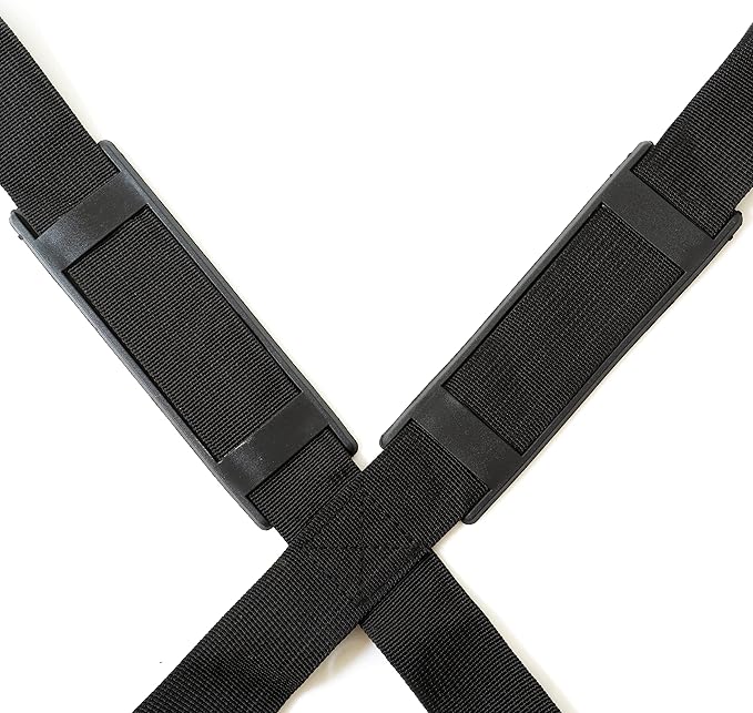 Laptop Harness - Wearable Laptop Stand for Up to 17" Laptops, Tablets & E-readers - Adjustable Straps, Includes Memory Foam Mouse Pad