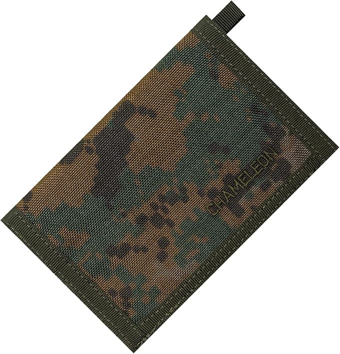 Chameleon Bifold Mens Nylon Wallet-Military Tactical Men Wallet- Canvas Thin Front Pocket Travel Bi-Fold Wallet-Best Nylon Travel Pouch