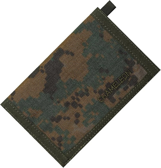 Chameleon Bifold Mens Nylon Wallet-Military Tactical Men Wallet- Canvas Thin Front Pocket Travel Bi-Fold Wallet-Best Nylon Travel Pouch