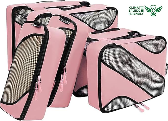 BAGAIL 6 Set Packing Cubes,Travel Luggage Packing Organizers