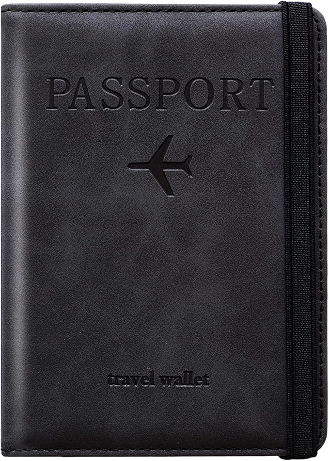 Passport Holder for Travel Women and Men RFID Passport Holder with Card Slots Holder Passport Case Passport cover Passport Wallet Travel Essentials and Accessories