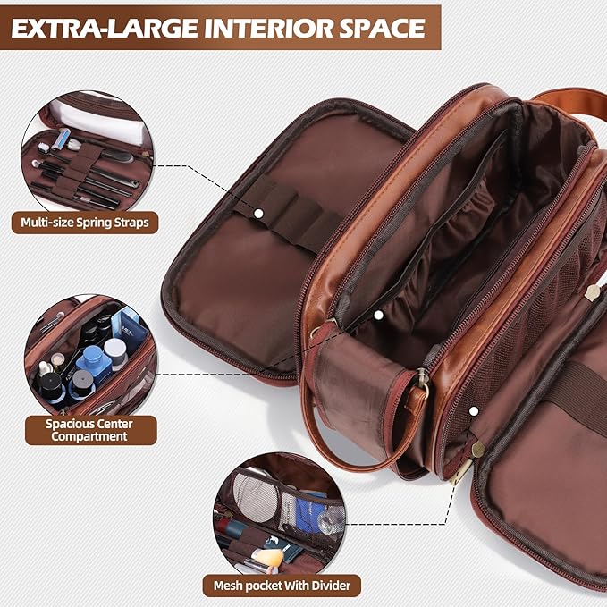Toiletry Bag for Men,Mens Toiletry Bags for Traveling,Toiletries Travel Bag for Shaving Kit,Personalized Travel Bag Toiletry,Birthday Gifts for Men Husband (S)