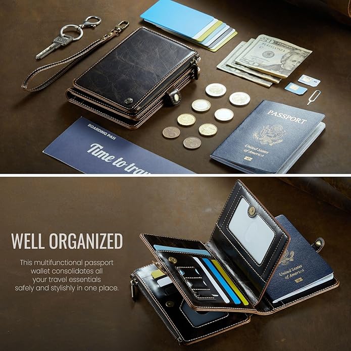 Passport Holder Wallet Bag with Holder