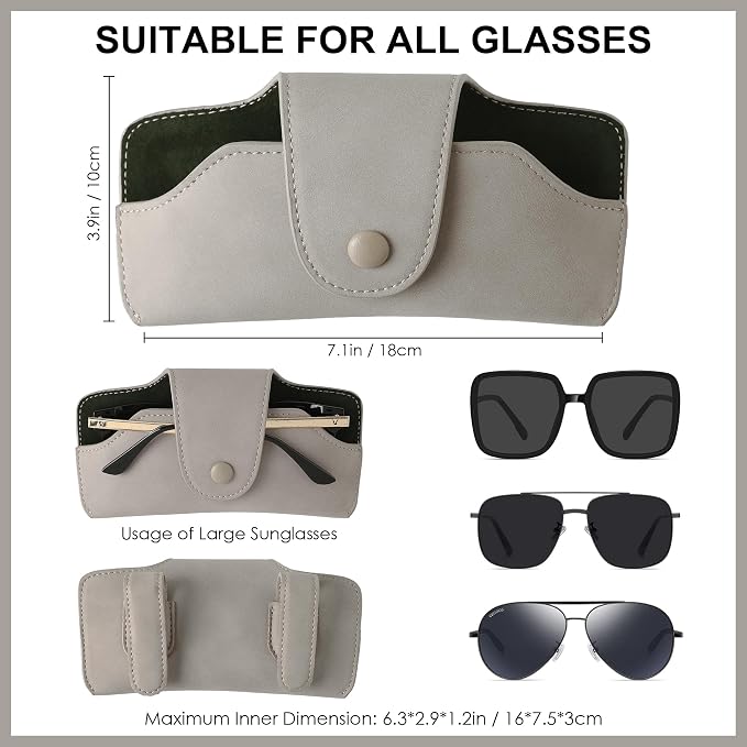 Sunglass Holder for Car Visor Glasses Case Non-Slip Clip Universal for Sunglasses Eyeglasses Car Interior Accessory
