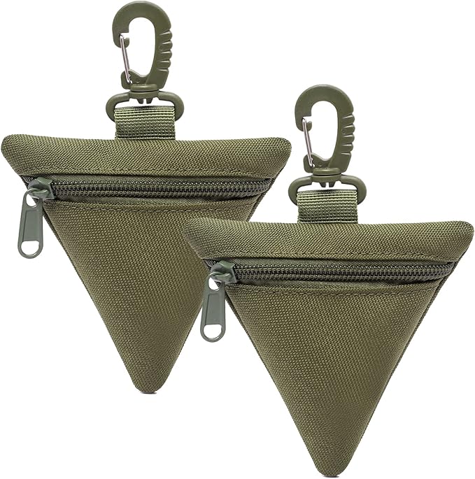 2 Packs Tactical EDC Pouches Compact Mini Military Molle Utility Pouch Accessories Organizer Bags Coin Purse Keychain Pockets Credit Card Holder for Waist Pack