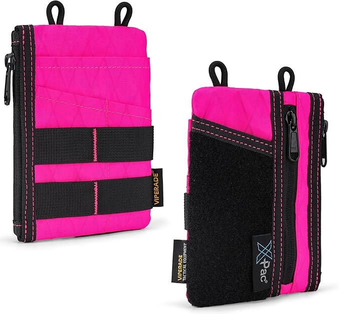 VIPERADE VE18 EDC Pouch, Pocket Organizer for Men, EDC Pocket Organizer, 3 Slots with 2 Zipper Pockets, Multitool Pouch