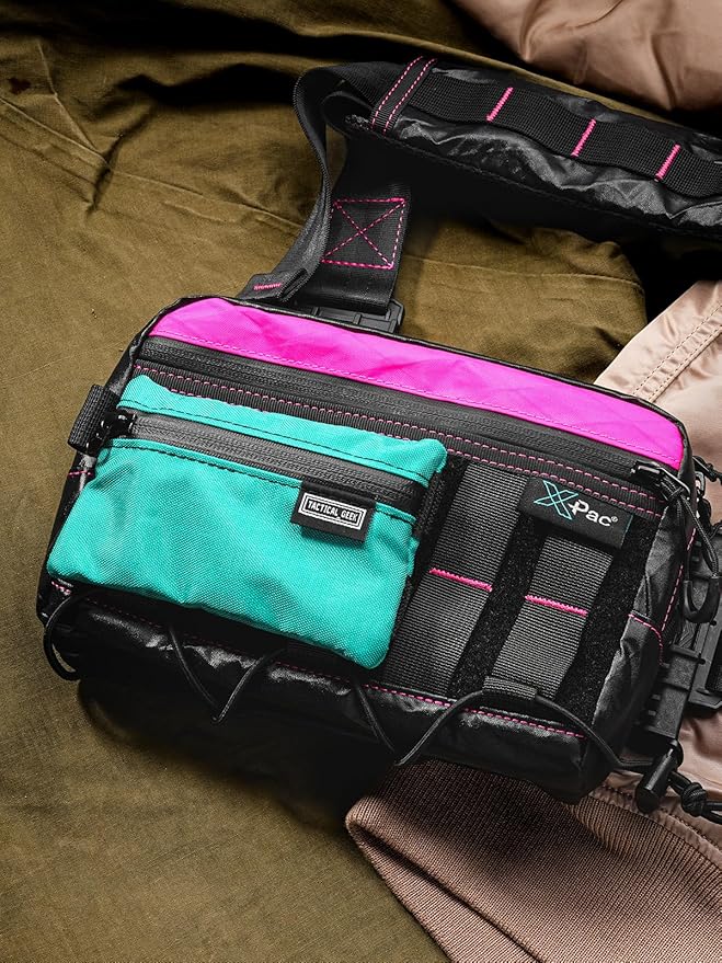 TACTICAL_GEEK Storage A5 EDC Storage Pouch Set, Molle EDC Gadget Pouch, Multi-Functional Utility Small Tool Pocket for Daily Carry (Turquoise)