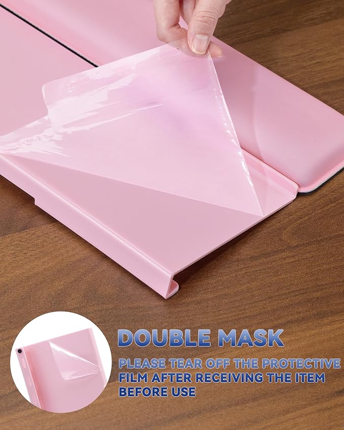 Computer Keyboard Stand for Desktop, 2-Level Height Adjustment Keyboard Wrist Rest, Non-Slip Key Board Riser Pad for Office, Gaming, and Home Desks(Pink)