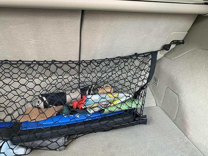 Rear Trunk Organizer Cargo Net for Acura RDX 2007–2025 – Envelope Style Cargo Net for SUV – Premium Mesh Elastic Car Trunk Organizer Vehicle Carrier Storage – Compatible with Acura RDX