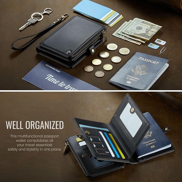 Passport Holder Wallet Bag with Holder