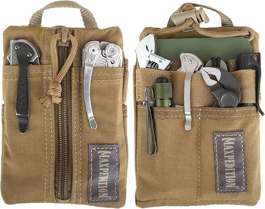 MAXPEDITION Platy Pocket Organizer, Durable EDC Tool Pouch for Men, Neck Wallet with Paracord Lanyard, Holds Flashlight, Multitool, Pen, Notebook