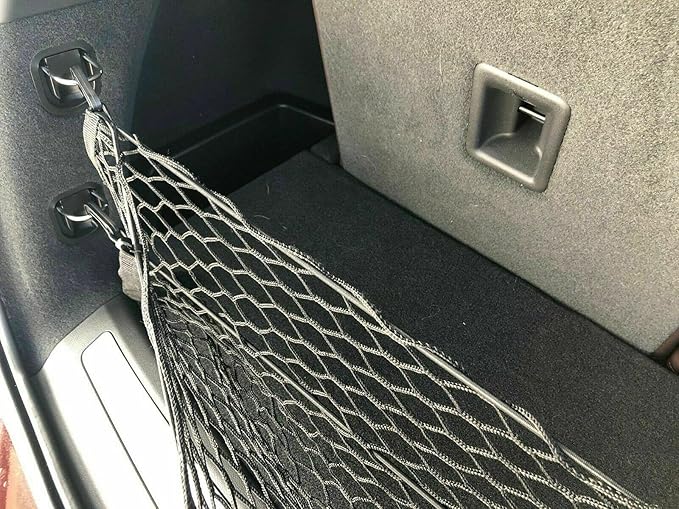 Rear Trunk Organizer Cargo Net for Cadillac XT6 2020–2025 – Envelope Style Cargo Net for SUV–Premium Mesh Elastic Car Trunk Organizer Vehicle Carrier Storage–Compatible with Caddy XT6