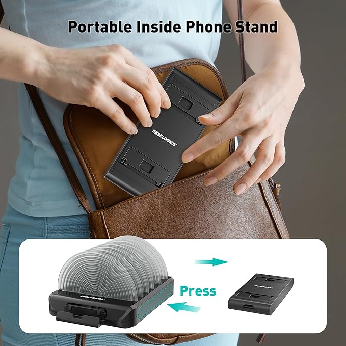 Vertical Laptop Stand Holder & Desk Organizer Rack - Adjustable Dock for MacBook, iPad, Phone (6-in-1 Multi Device Storage System with 360° Rotation)