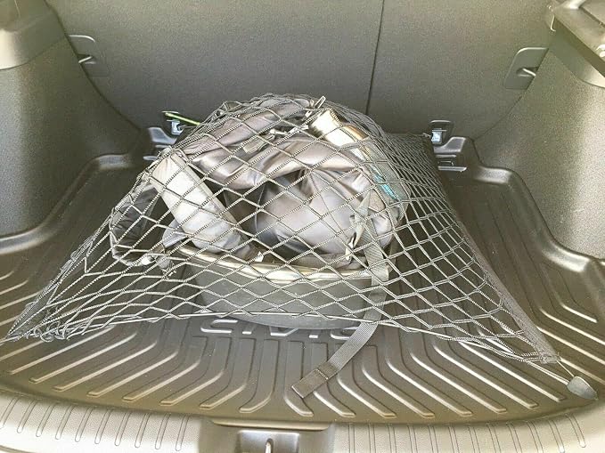 Rear Trunk Organizer Cargo Net for Honda HR-V 2016-2025 – Floor Style Cargo Net for SUV – Premium Mesh Elastic Car Trunk Organizer Vehicle Carrier Storage – Compatible with HR-V