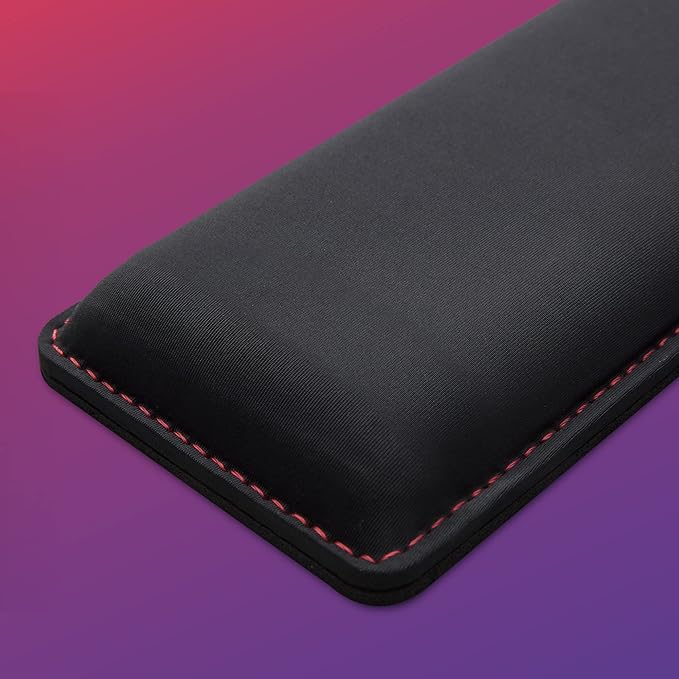 HyperX Wrist Rest - Full Sized - Cooling Gel - Memory Foam - Anti-Slip - Ergonomic - Keyboard Accessory, Black