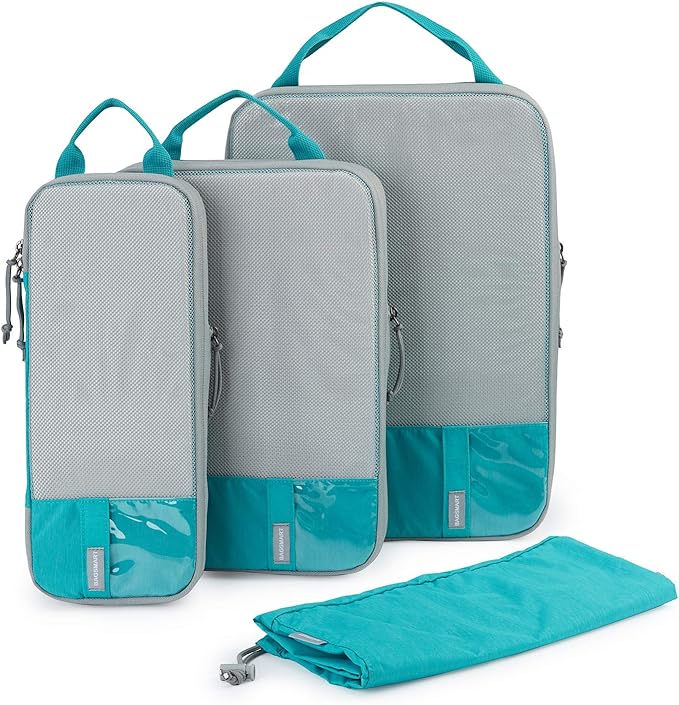 BAGSMART 6 Set /4 Set/2 Set Compression Packing Cubes for Travel, Lightweight Luggage Organizer Bags, Durable Space Saver Bags Travel Essentials