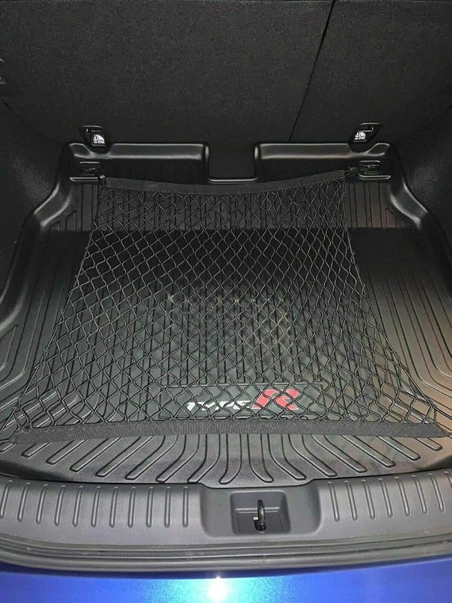 Rear Trunk Organizer Cargo Net for Honda Civic 2017-2023 - Floor Style Cargo Net for Hatchback-Premium Mesh Elastic Car Trunk Organizer Vehicle Carrier Storage - Compatible with Civic