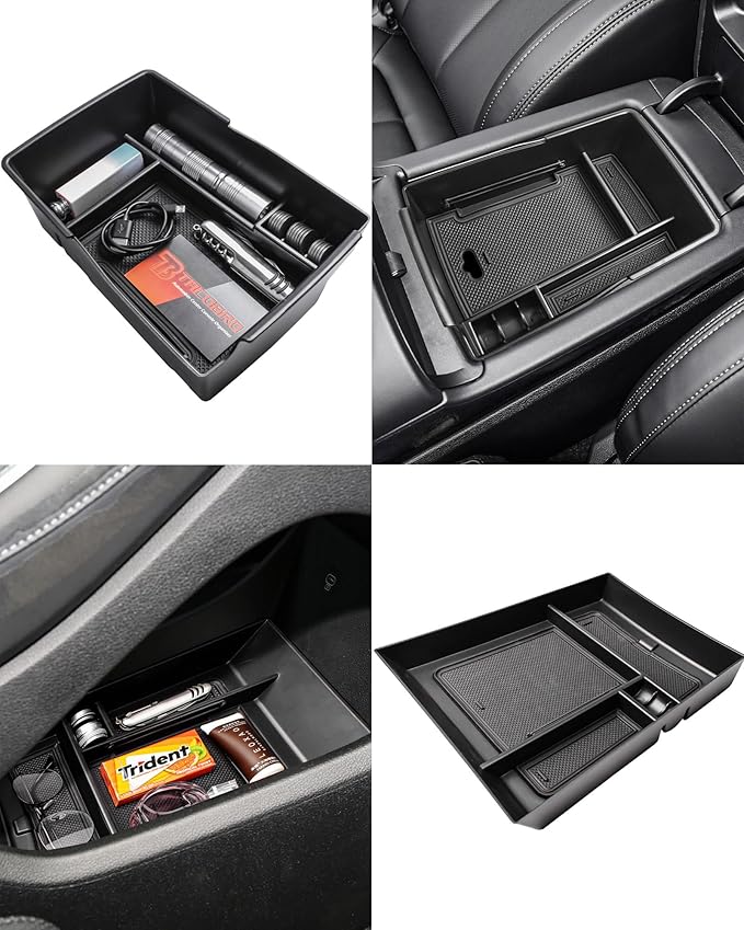 TACOBRO Lower Center Console Tray and Center Console Organizer Compatible with Hyundai Santa Fe 2021 2022 2023 Accessories,Santa Fe Armrest Insert Secondary Storage Tray