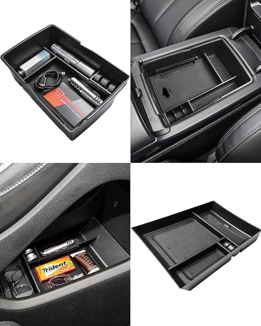 TACOBRO Lower Center Console Tray and Center Console Organizer Compatible with Hyundai Santa Fe 2021 2022 2023 Accessories,Santa Fe Armrest Insert Secondary Storage Tray