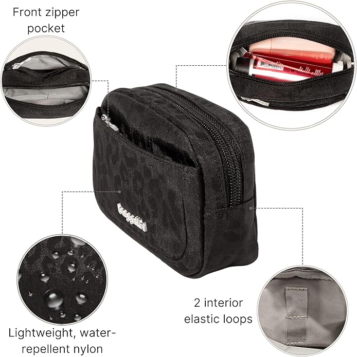 Baggallini Women's Pocket Cosmetic - Lightweight Bag - Travel Essentials Makeup Organizer Mini