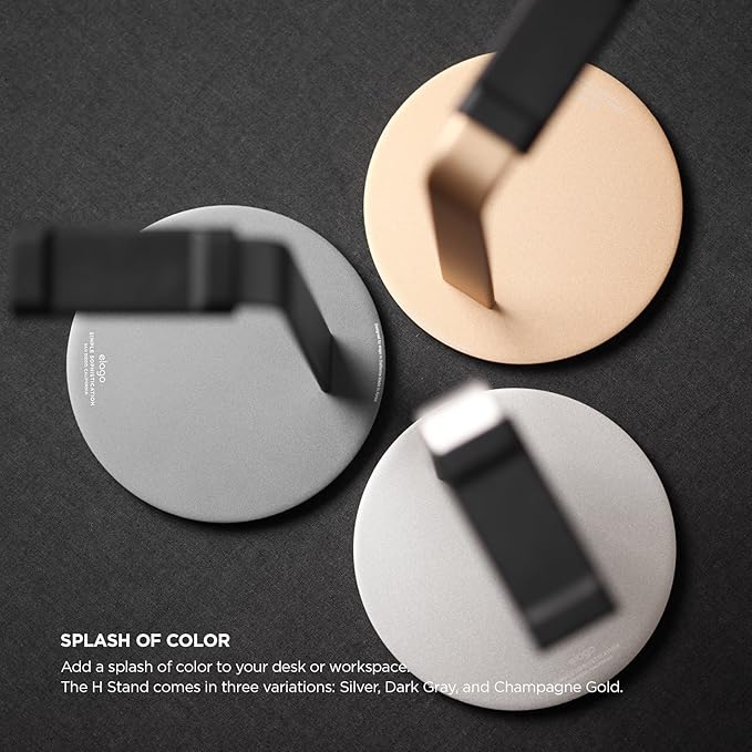 elago® H Stand [Silver] - [Premium Aluminum][Scratch-Free Padding][Perfect Height][Compatible with AirPods Max and All Headphones][Modern Design] Gaming and Audio Headphones