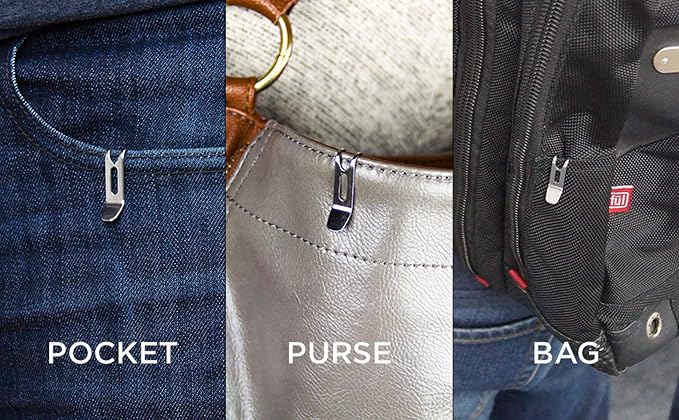 KeySmart Nano Clip - Pocket Clip Key Ring Holder - Secure Your Key Chain