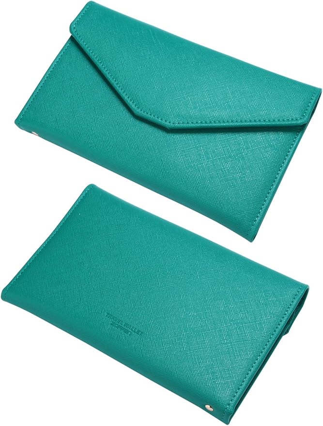 ZOPPEN Mulit-purpose Rfid Blocking Passport Holder Travel Wallet (Ver.4) Passport and Vaccine Card Holder ComboTri-fold Document Organizer Travel Essentials