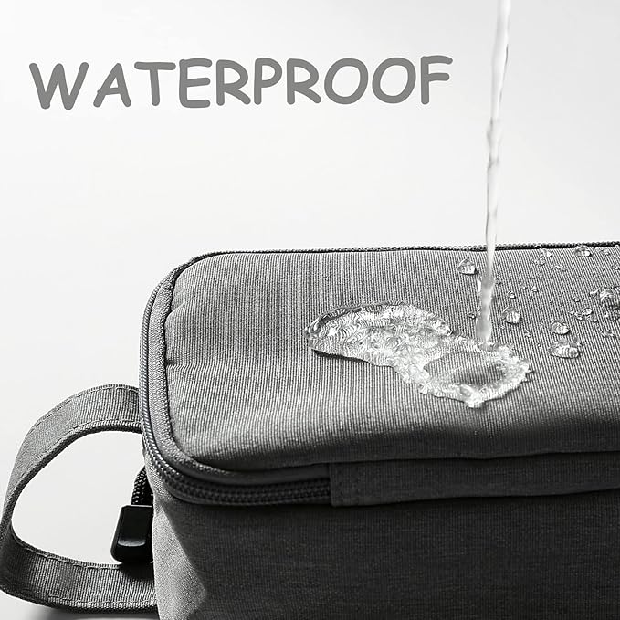 Mens Toiletry Bag Waterproof Organizer Bag Travel Shaving Dopp Kit Perfect Travel Accessory Gift