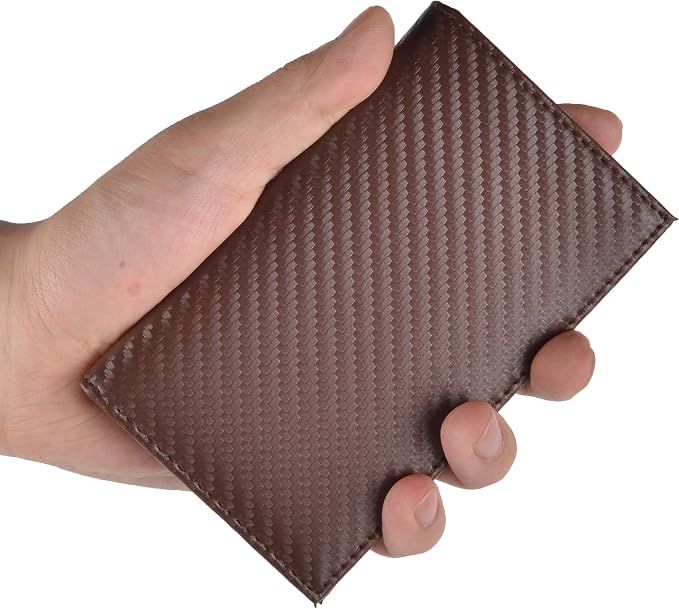 Slim Thin ID/Credit Card Holder RFID Genuine Leather Bifold Front Pocket Wallet