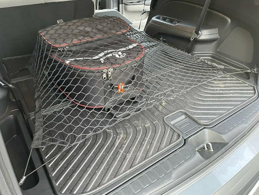 Rear Trunk Organizer Cargo Net for Honda Pilot 2016-2026 – Floor Style Cargo Net for SUV – Premium Mesh Elastic Car Trunk Organizer Vehicle Carrier Storage – Compatible with Pilot
