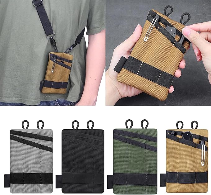 EDC Storage Pouch, Anti-Lost Outdoor Tactical EDC Kit Multi-Function EDC Tool Pouch