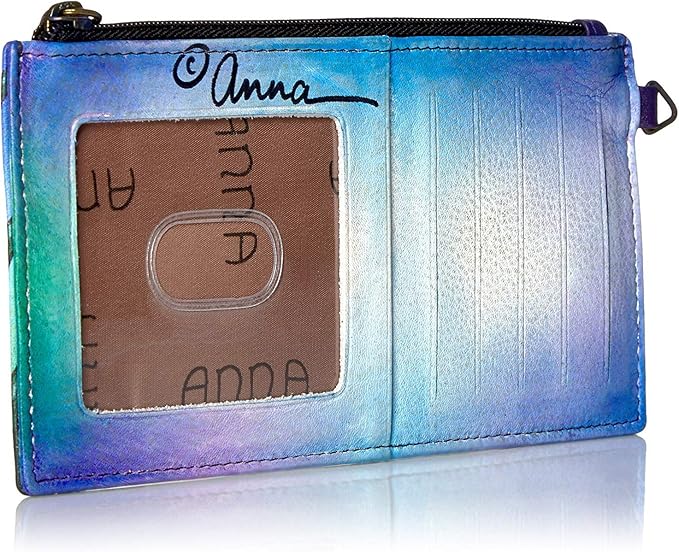 Anna by Anuschka Women's Hand Painted Genuine Leather Organizer Wallet | Hand Painted
