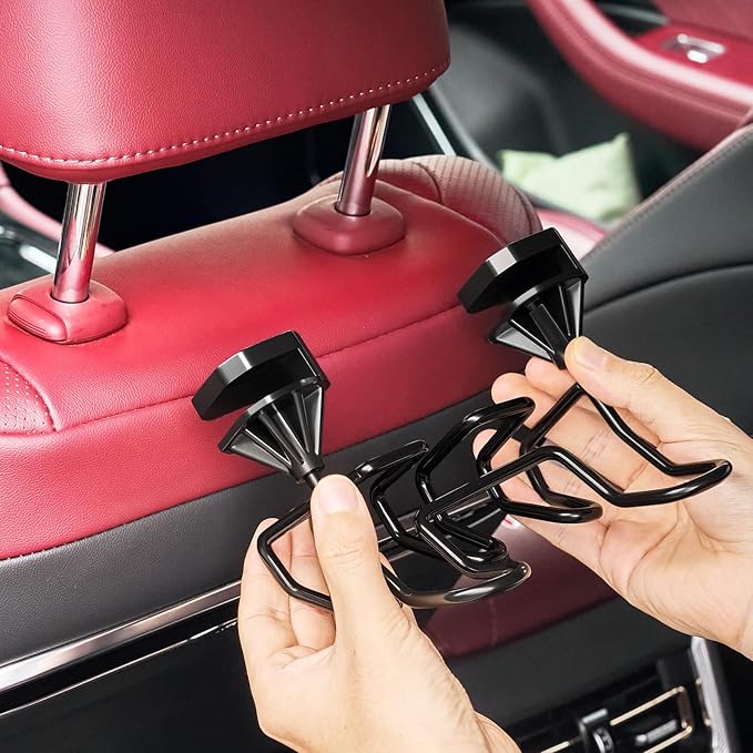 Five Hook Hard Hat Holder for Truck Seat Heavy Duty Metal Hard Hat Accessories Holder for Truck SUV Car Seat to Keep Helmet Safety (Five Hook, 1)