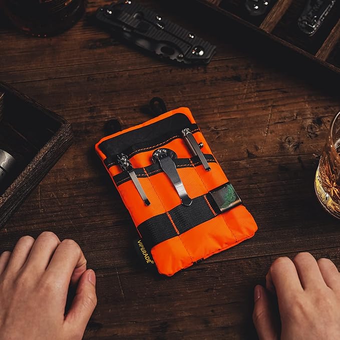 VIPERADE VE1 Pocket Organizer, EDC Pouch for Men, EDC Organizer Storage EDC Gears, Multitool Pocket Pouch Hold Your Flashlight/Pocket Knife, Pen, Notebook