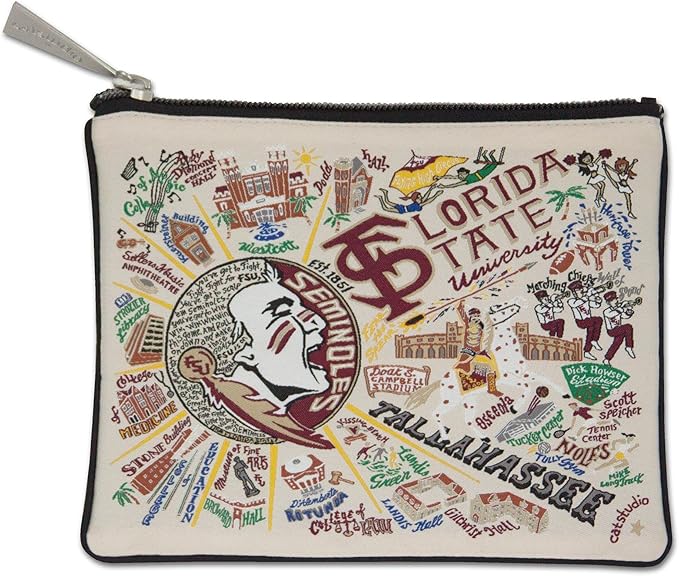 catstudio Florida State University Zipper Pouch Purse | FSU Alumni Gifts - Holds Your Phone, Coins, Pencils, Makeup, Dog Treats, & Tech Tools