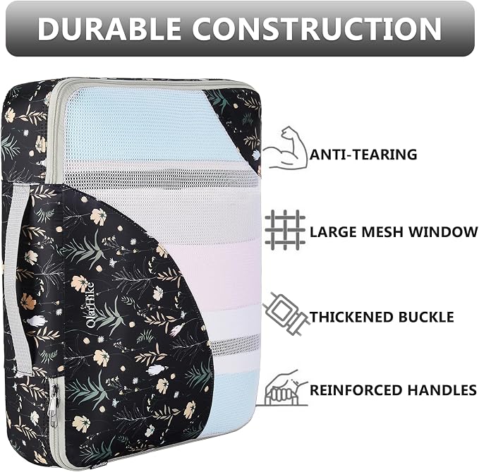 8 Set Packing Cubes for Travel, Gifts for Women Mom,Anti-Tearing Suitcase Organizer,OlarHike Vacation Essentials & Accessories for Cruise Ship