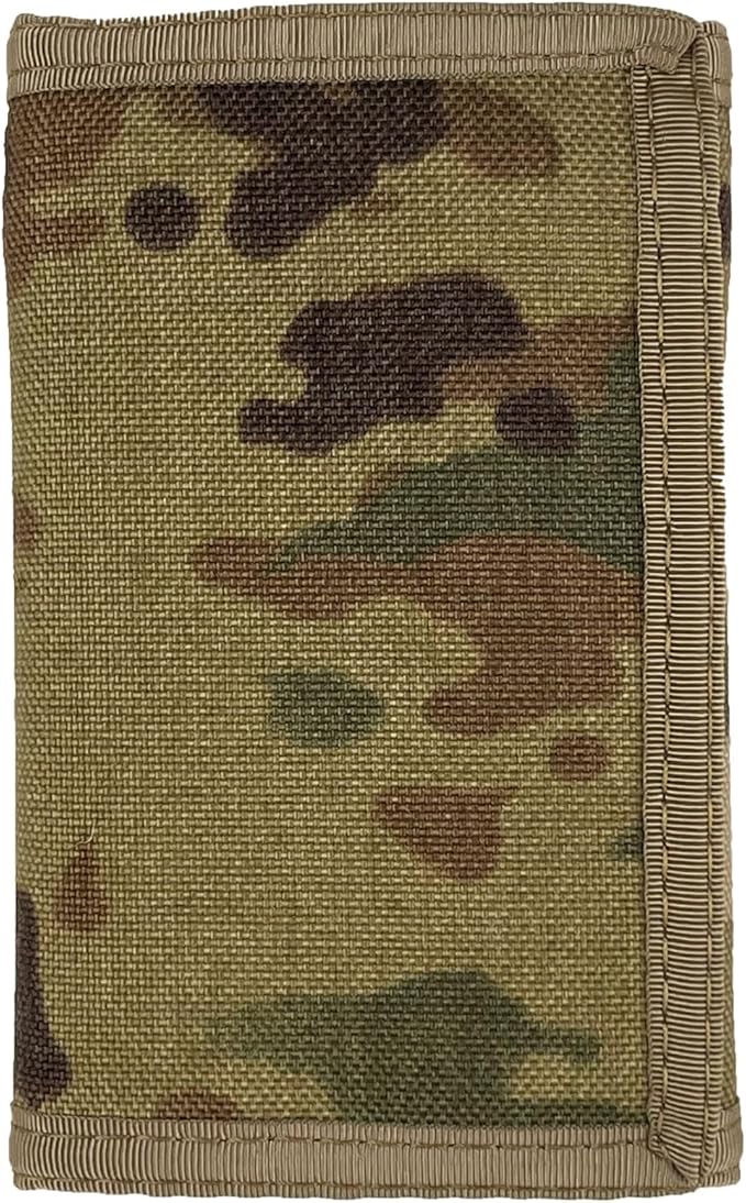 Sprocket Nylon Trifold Wallet with Zippered Coin Pocket & ID Window (MultiCam Camo)