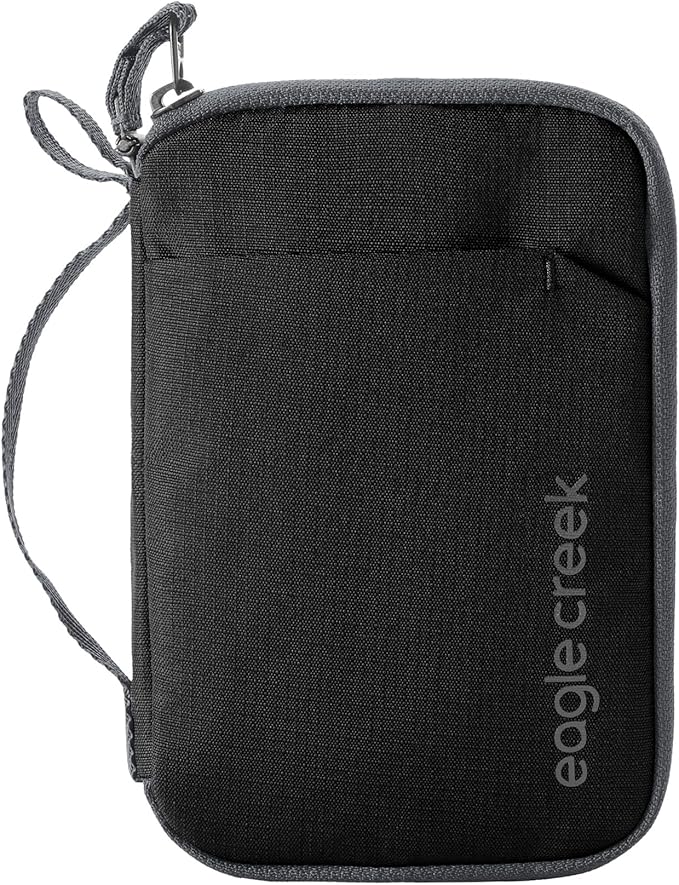 Eagle Creek Stash RFID Passport Wallet – Slim Travel Organizer with RFID Blocking – Secure Storage for Passport, Cards & Cash – Lightweight & Water-Resistant – Unisex – Black