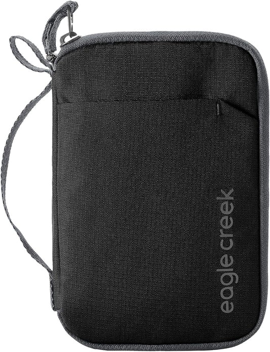 Eagle Creek Stash RFID Passport Wallet – Slim Travel Organizer with RFID Blocking – Secure Storage for Passport, Cards & Cash – Lightweight & Water-Resistant – Unisex – Black