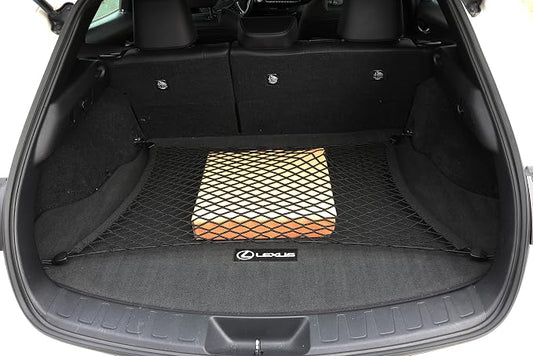 Floor Style Automotive Elastic Trunk Mesh Cargo Net for Lexus UX F Sport Luxury 2019-2024 - Premium Trunk Organizer and Storage - Luggage Net for Crossover - Best Car Organizer for Lexus UX