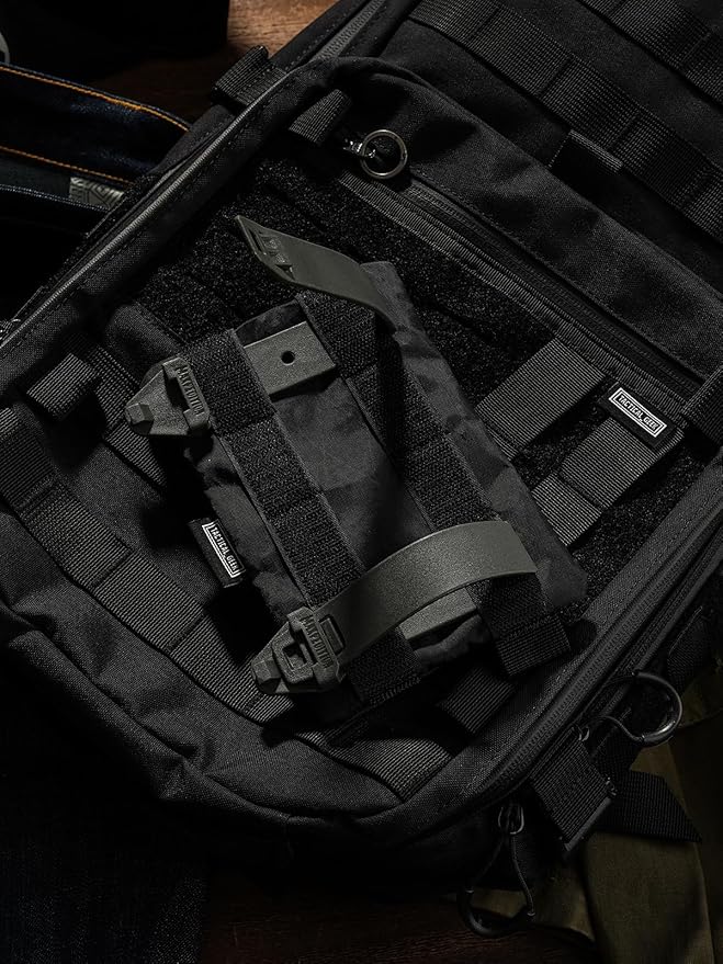 TACTICAL GEEK Storage A5 EDC Storage Pouch Set, Molle EDC Gadget Pouch, Multi-Functional Utility Small Tool Pocket for Daily Carry (Light Black)