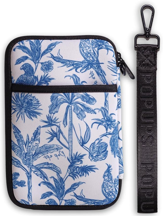 POPUPS Passport Travel Wallet for Women - Large Multiple Document Organizer and Holder with Wristlet - Toile