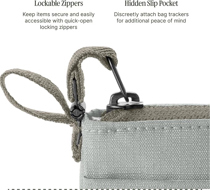 Eagle Creek Stash RFID Wallet – Slim Travel Wallet with RFID Blocking – Secure Passport, Cards & Cash – Lightweight, Water-Resistant Nylon – Zipper Closure – Unisex Design - Storm Grey